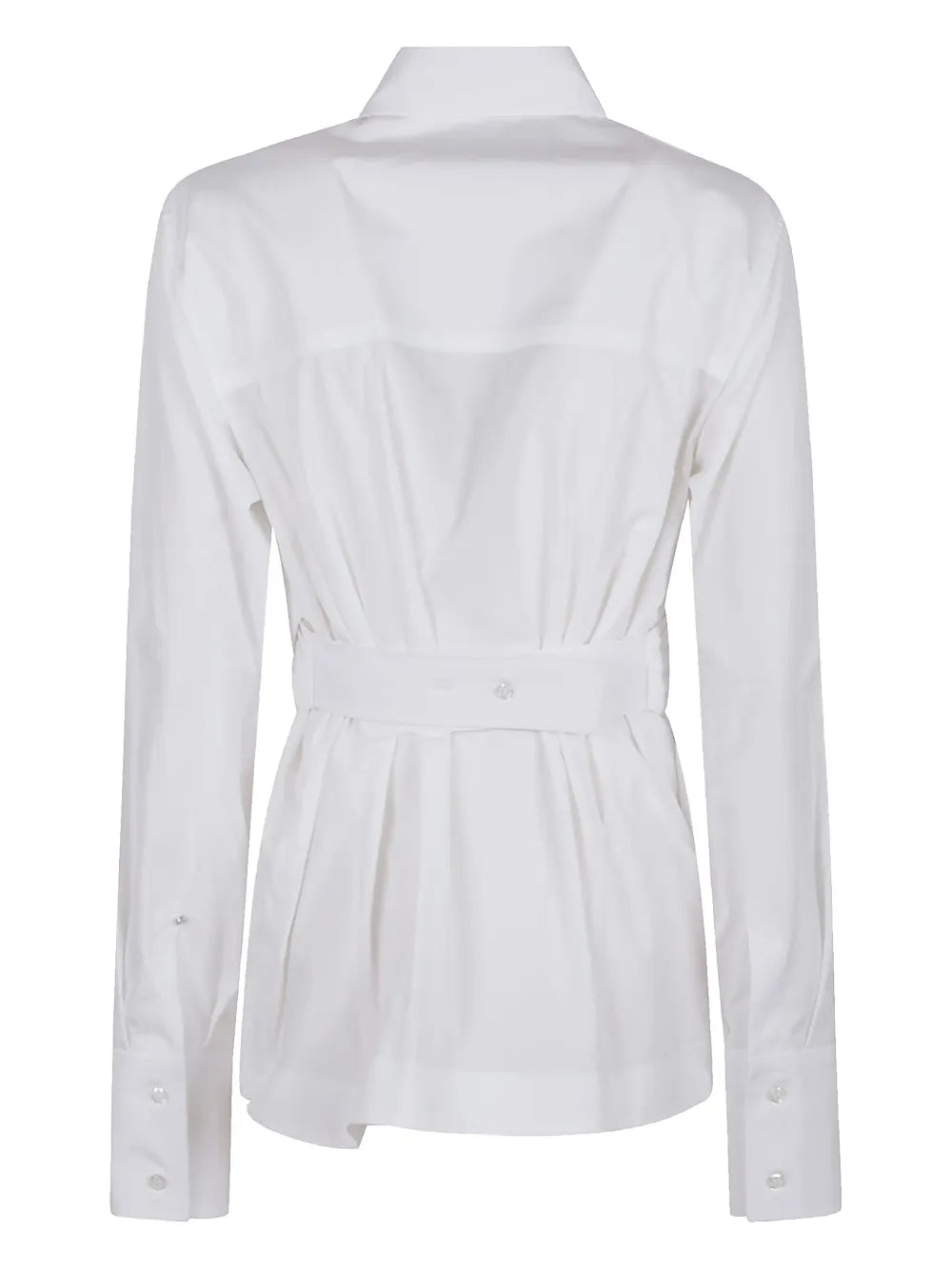 Wrap-Front Long-Sleeve Top