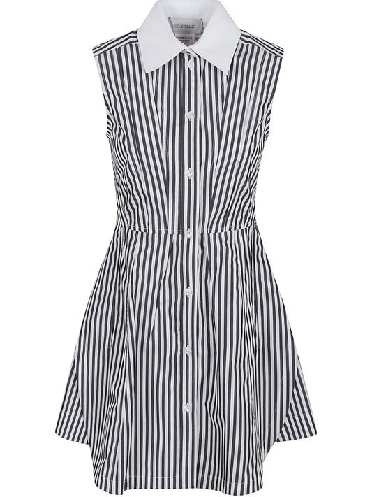 Striped Button-Up Dress