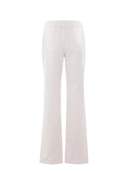 Cotton Straight-Leg Trousers
