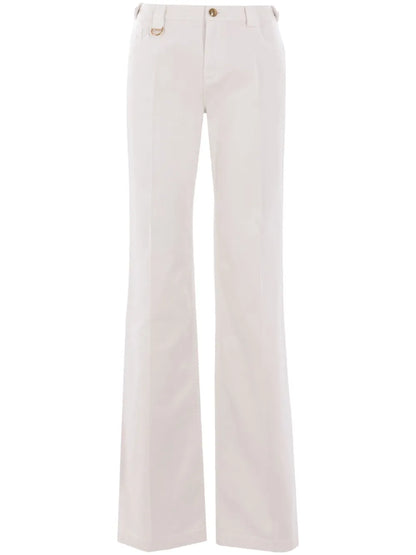 Cotton Straight-Leg Trousers