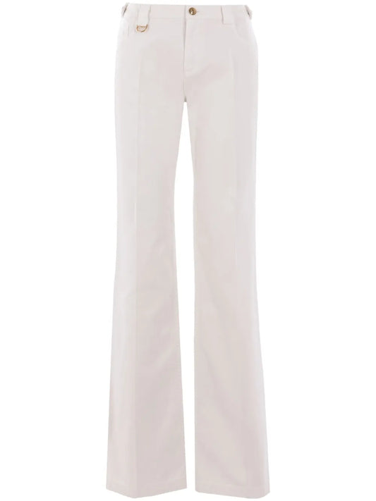 Cotton Straight-Leg Trousers