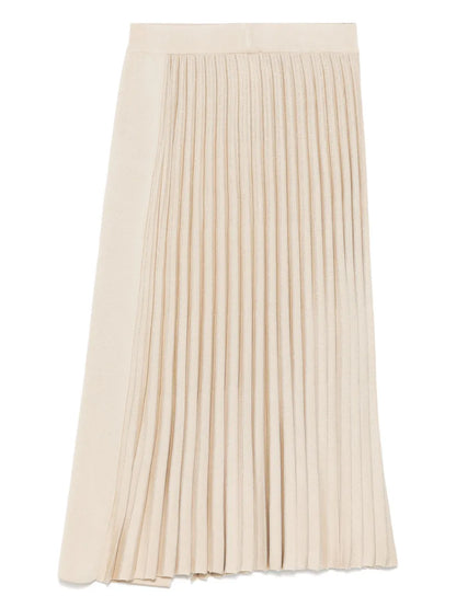 Plissé Midi Skirt