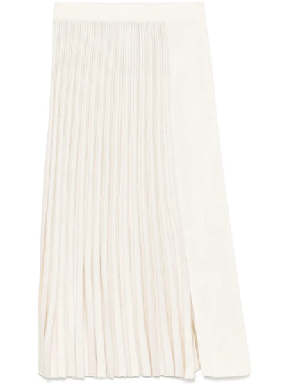 Plissé Midi Skirt