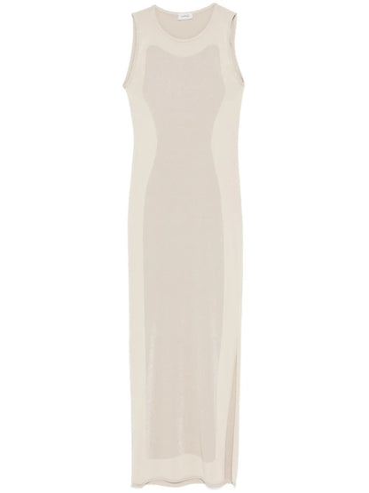 Lamé-Detailed Maxi Dress