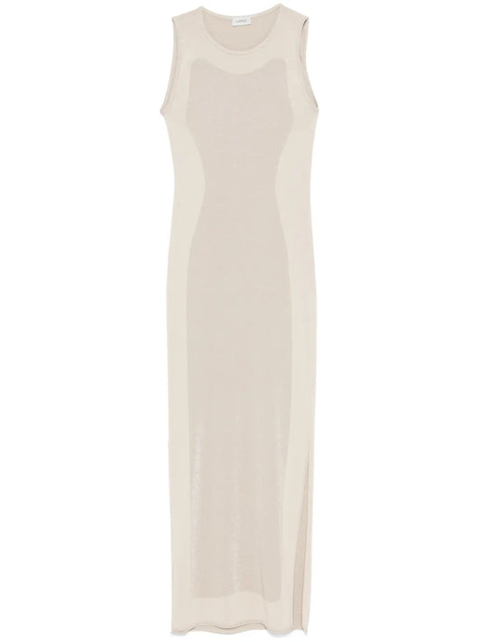 Lamé-Detailed Maxi Dress