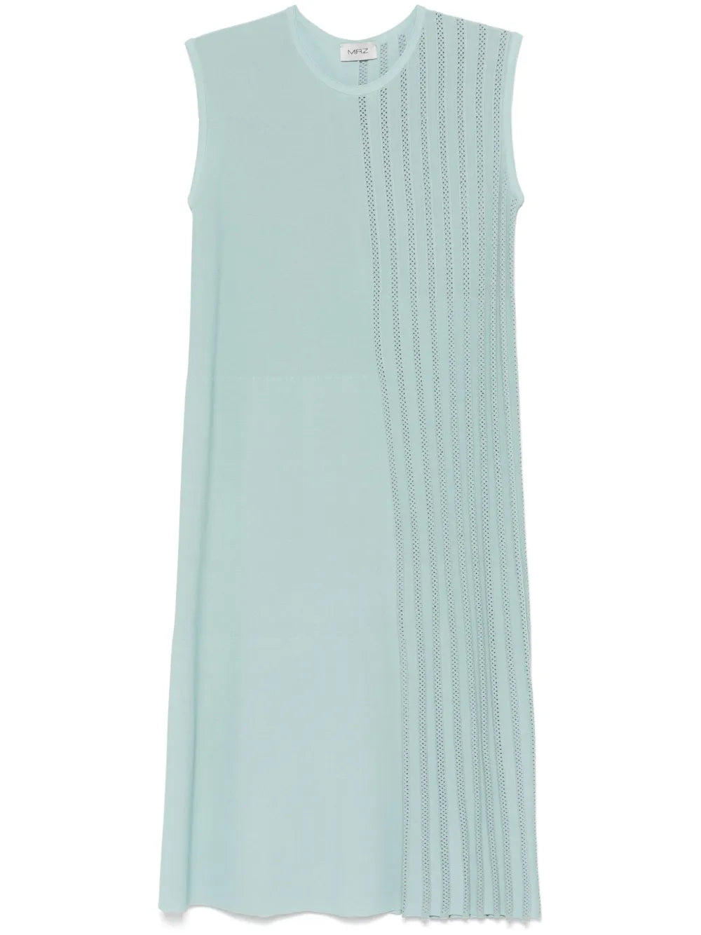 Plissé-Detailed Mini Dress