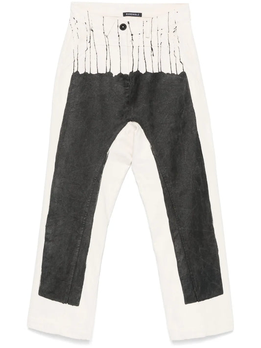 Paint Splatter-Detail Jeans
