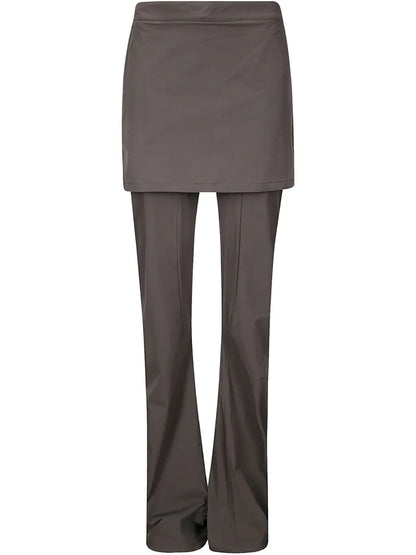 Layered-Skirt Trousers