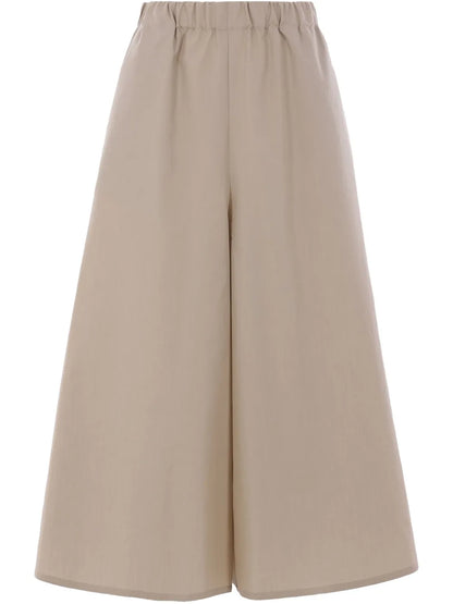 Cotton Cropped Trousers