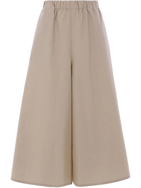 Cotton Cropped Trousers