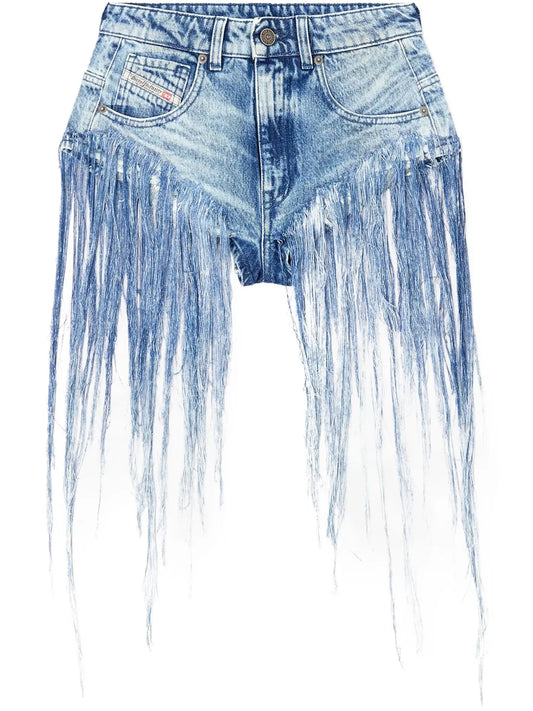 Fringe-Detailing Shorts