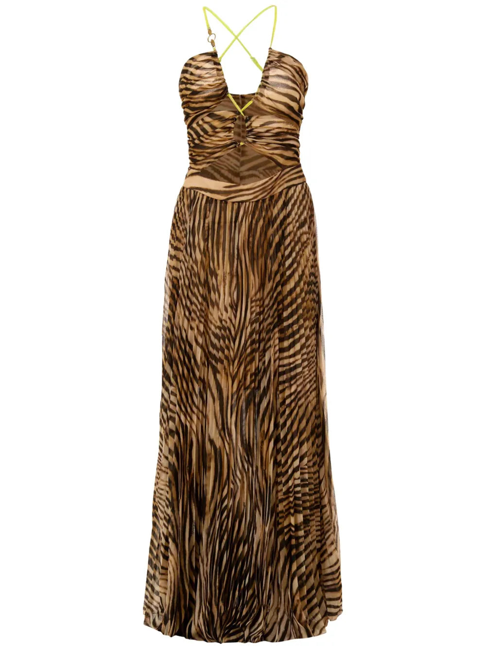 Zebra-Print Maxi Dress