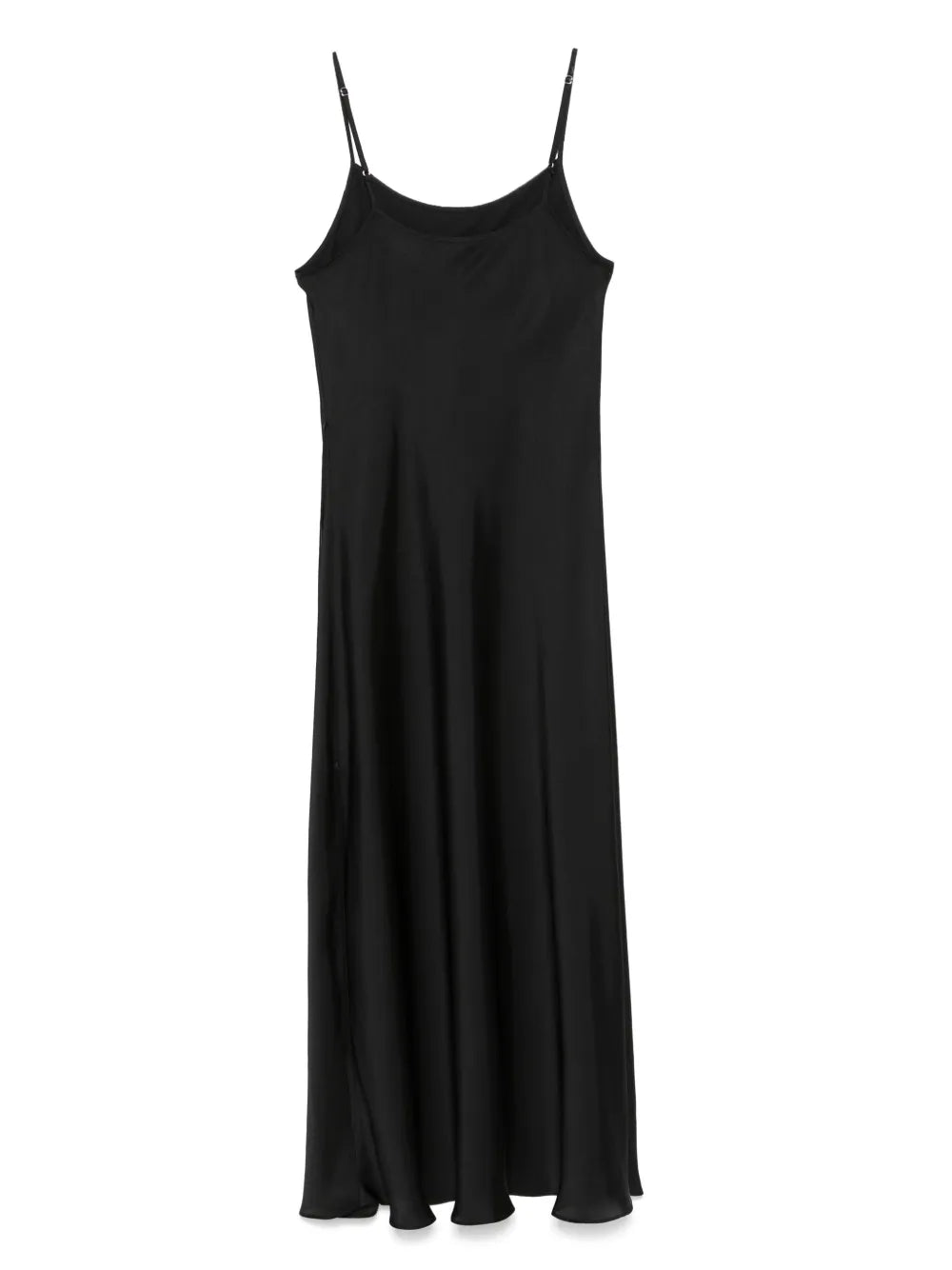Asymmetric Satin Slip Dress