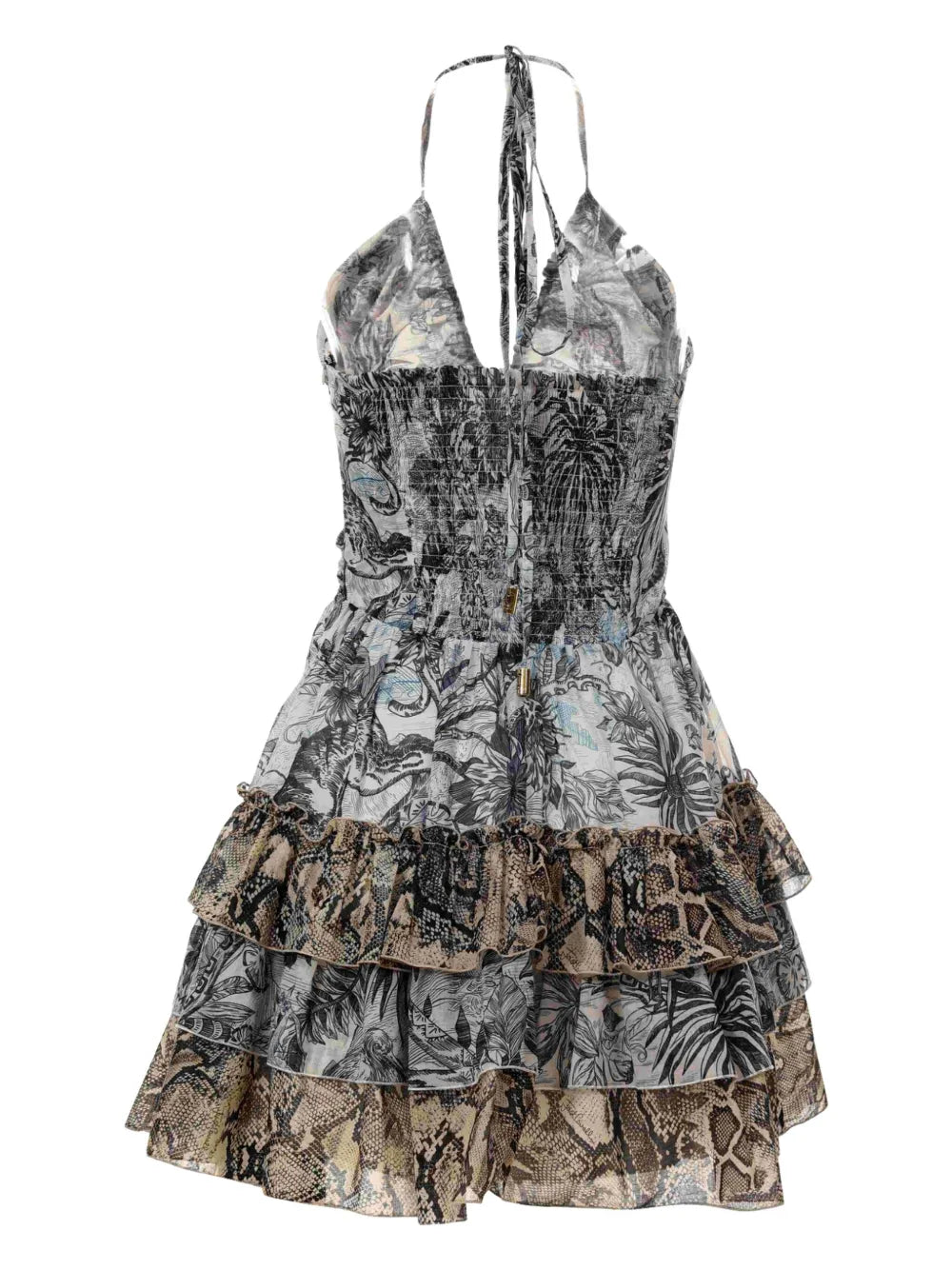 Floral-Print Mini Dress