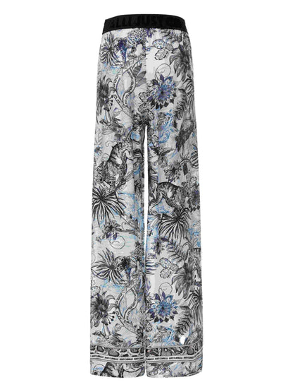 Floral-Print Trousers