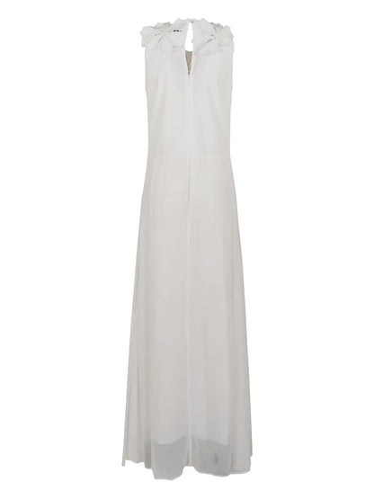 Floral-Embroidered Maxi Dress