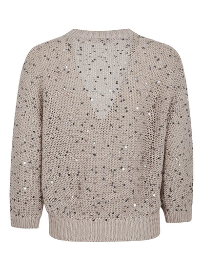 Sequin-Detail Cardigan