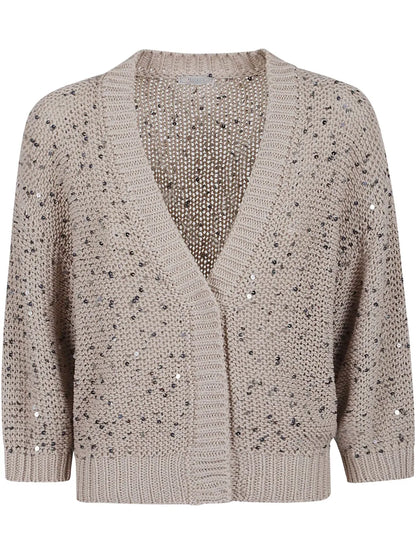 Sequin-Detail Cardigan