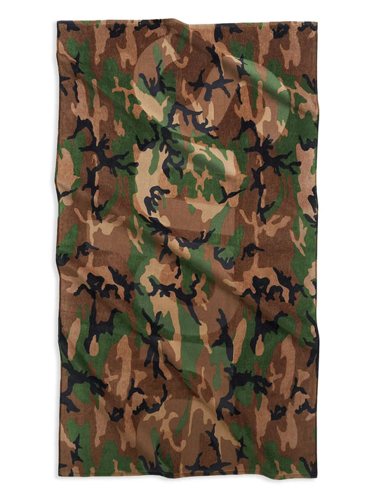 Tonal Logo "Ss24 - Woodland Camo" Towel