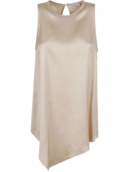 Asymmetric Satin Top