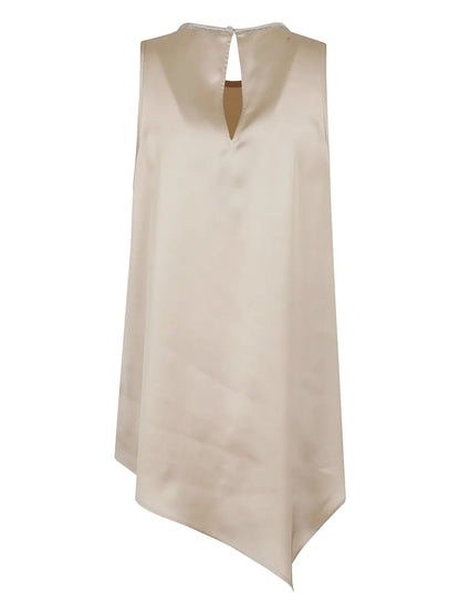 Asymmetric Satin Top