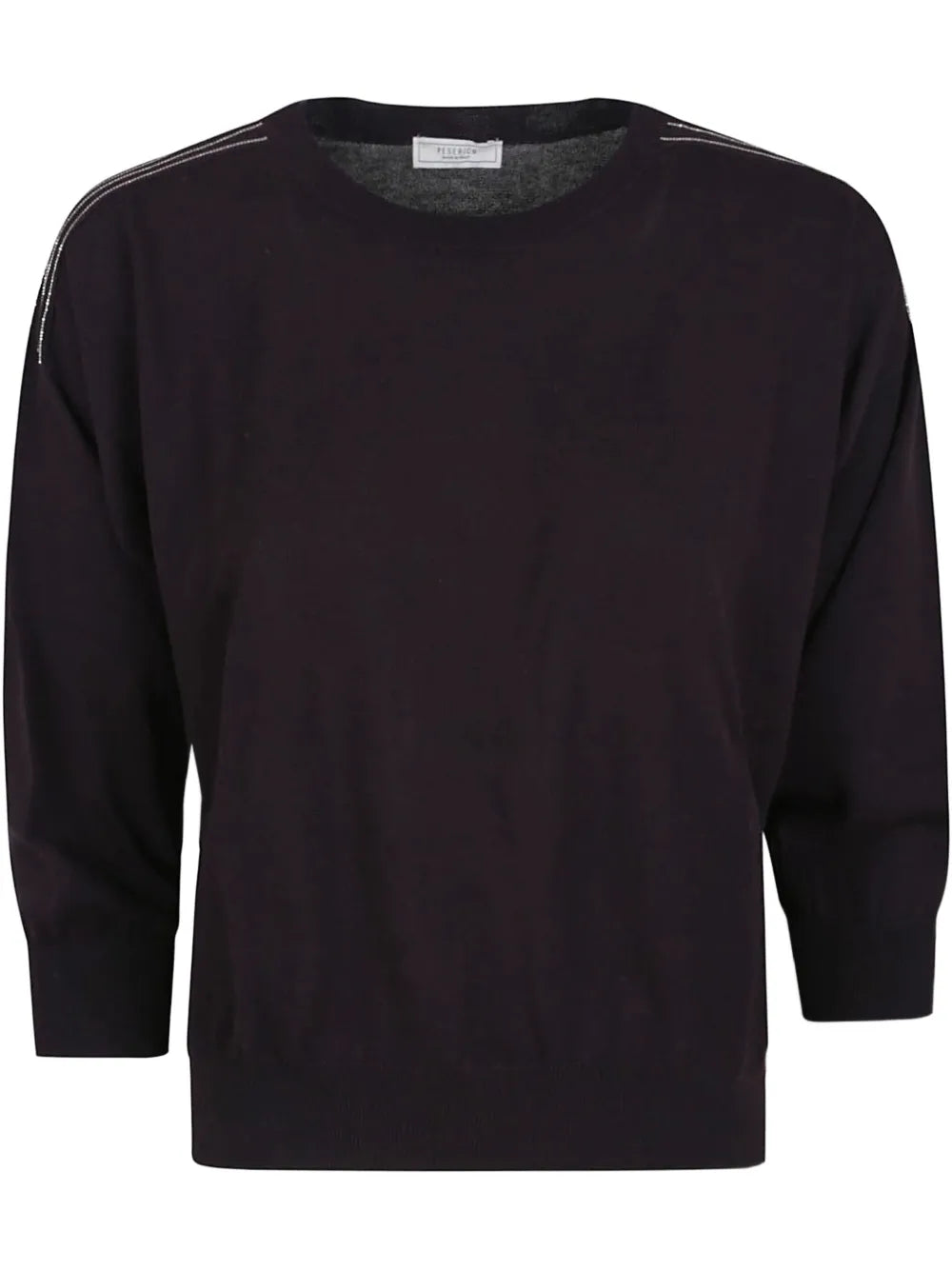 Sequined Shoulder-Detail Sweater