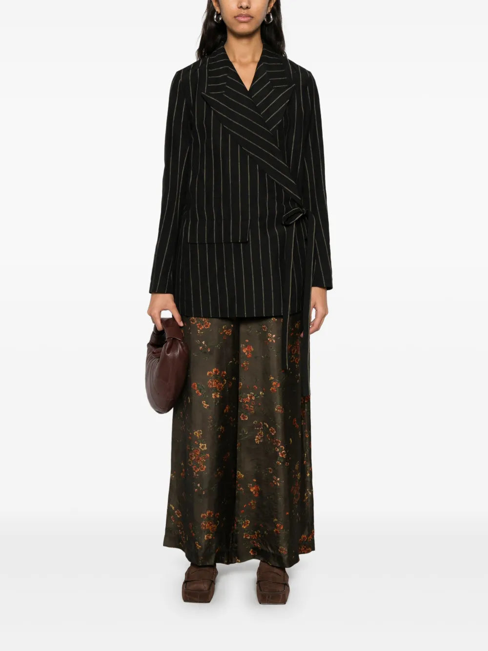 Floral-Print Trousers