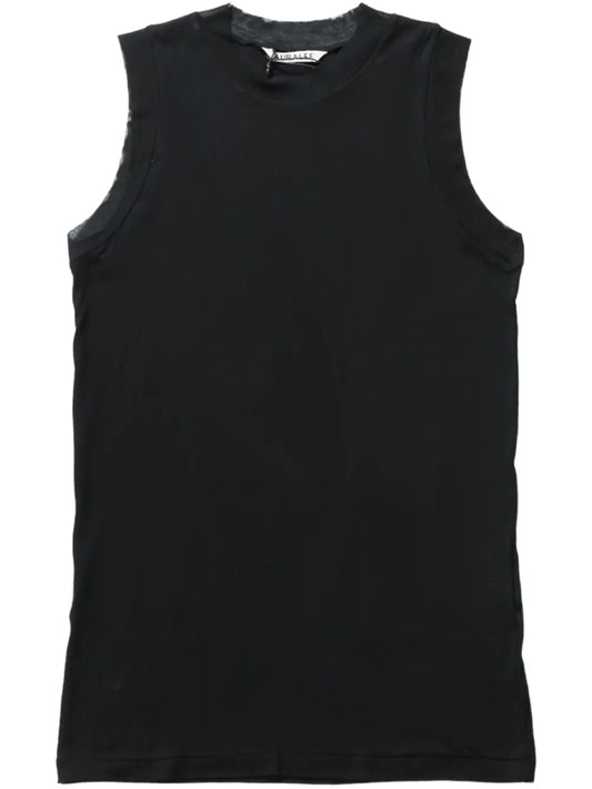 Ribbed Sheer Tank Top