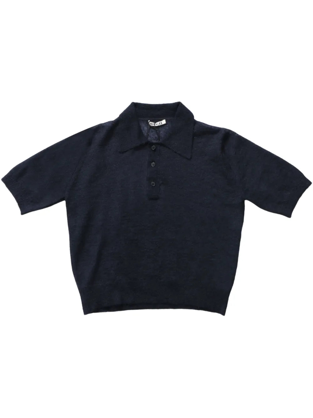 Fine-Knit Sheer Polo Shirt