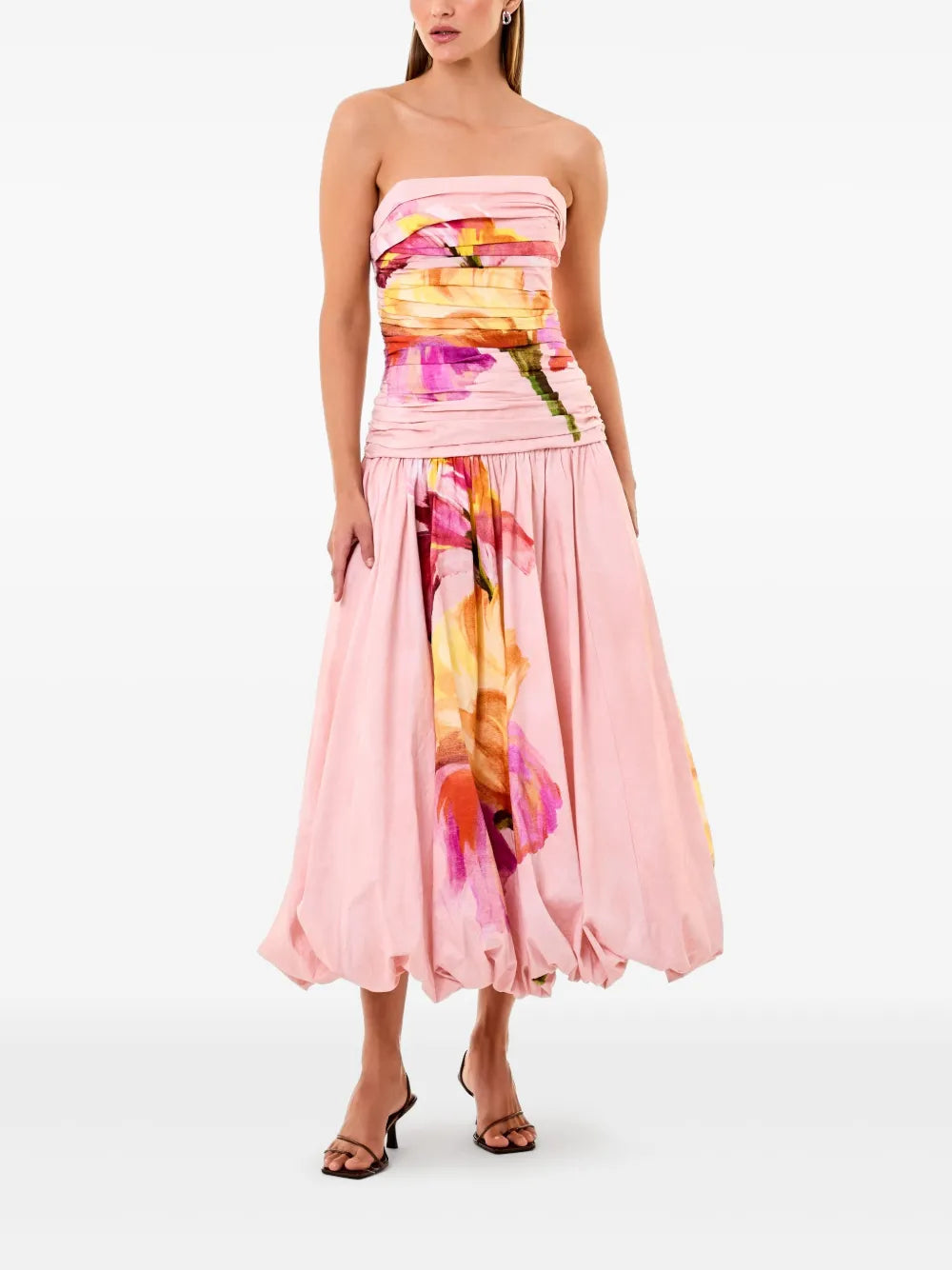 Despina Strapless Midi Dress