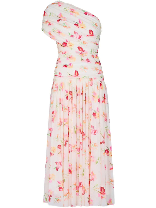 Gaia One-Shoulder Midi Dress
