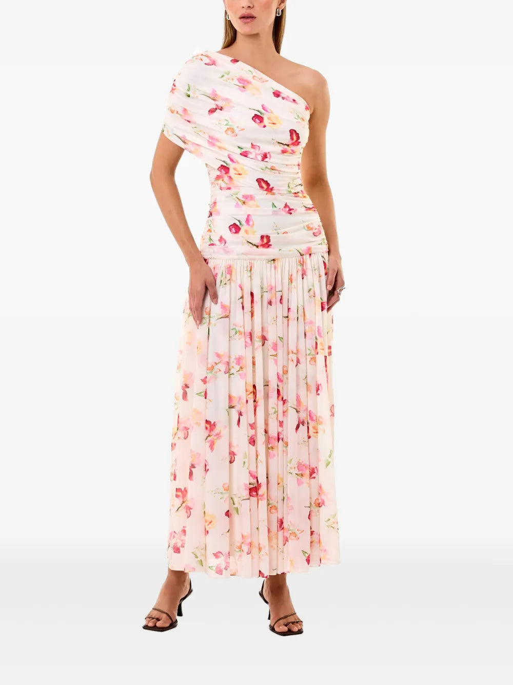 Gaia One-Shoulder Midi Dress
