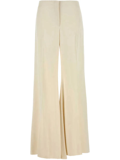 Satin Wide-Leg Trousers