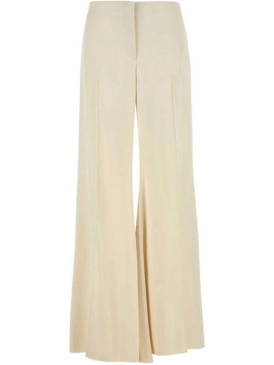 Satin Wide-Leg Trousers