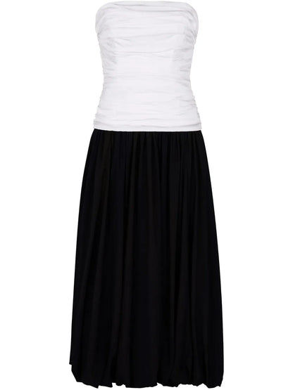 Despina Strapless Midi Dress