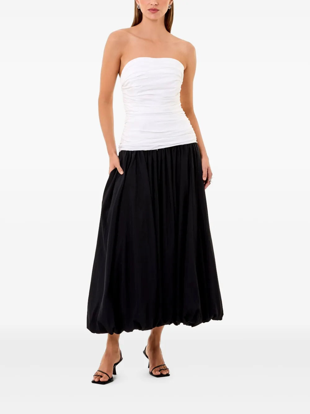 Despina Strapless Midi Dress