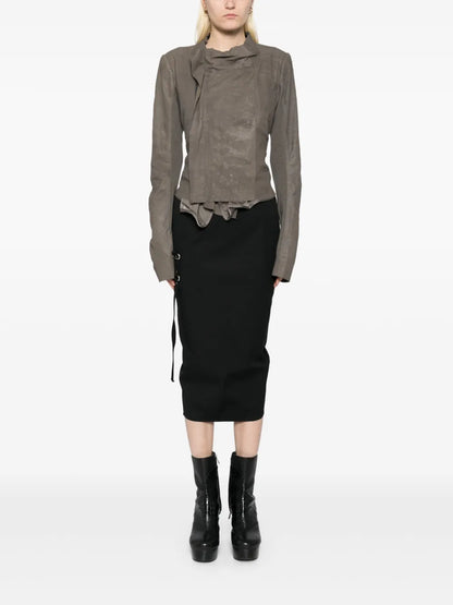 Low-Neck Biker Jacket