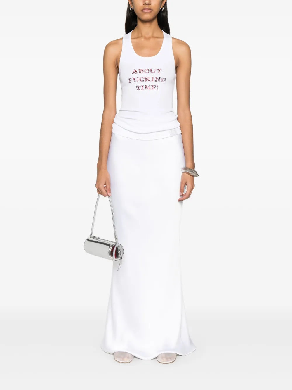 Crystal-Embellished Tank Top