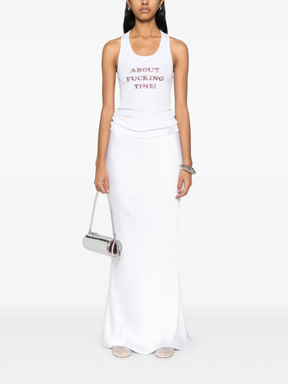 Crystal-Embellished Tank Top