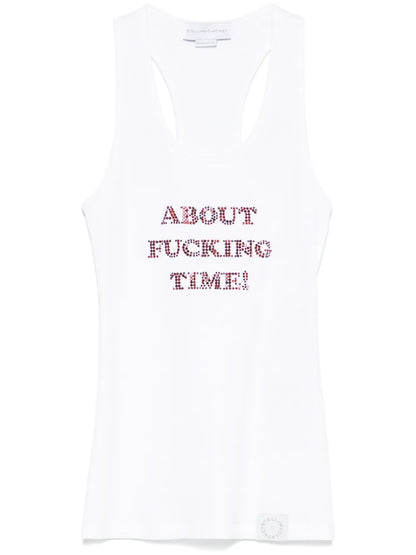 Crystal-Embellished Tank Top