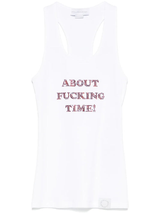 Crystal-Embellished Tank Top