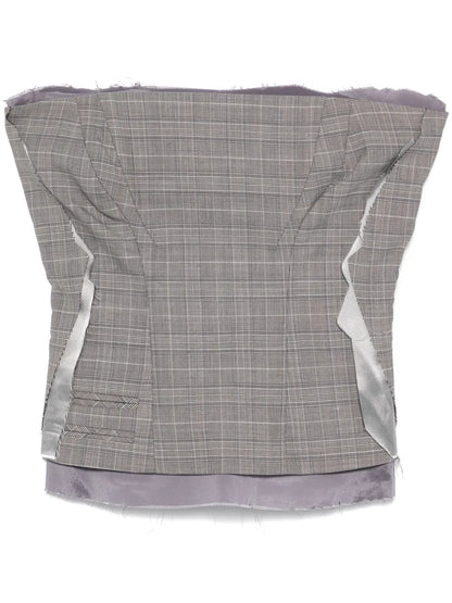 Plaid-Check Corset