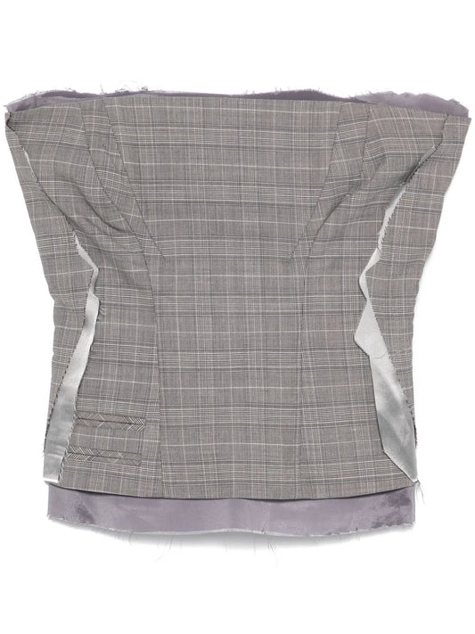 Plaid-Check Corset