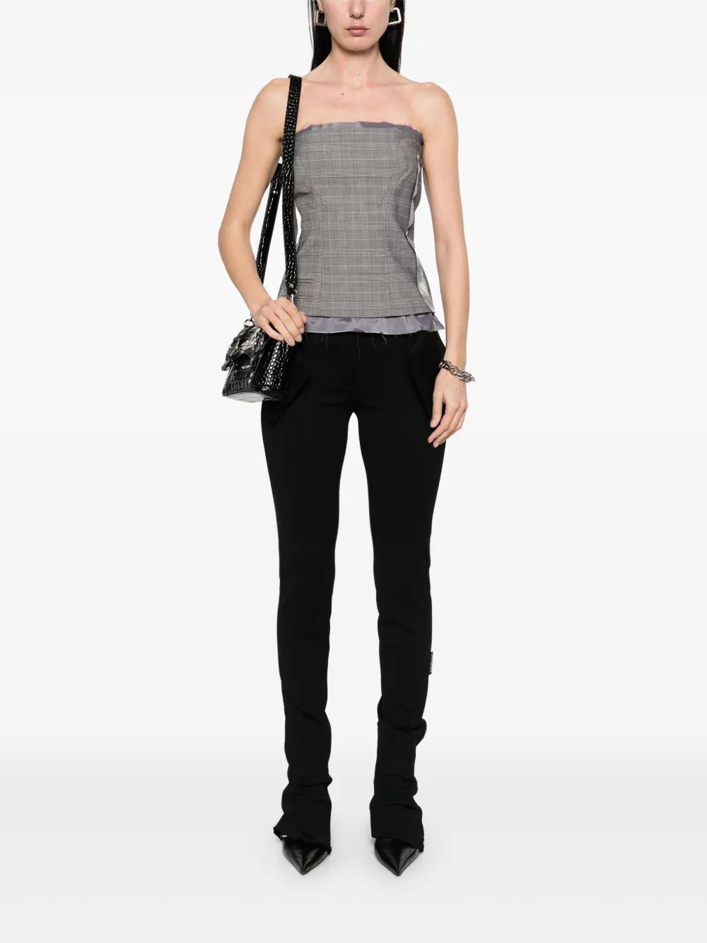 Plaid-Check Corset