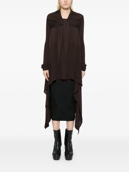 Tied Long Wrap Coat