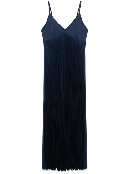 Pleated Maxi Dress