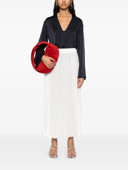 Pleated Midi Skirt