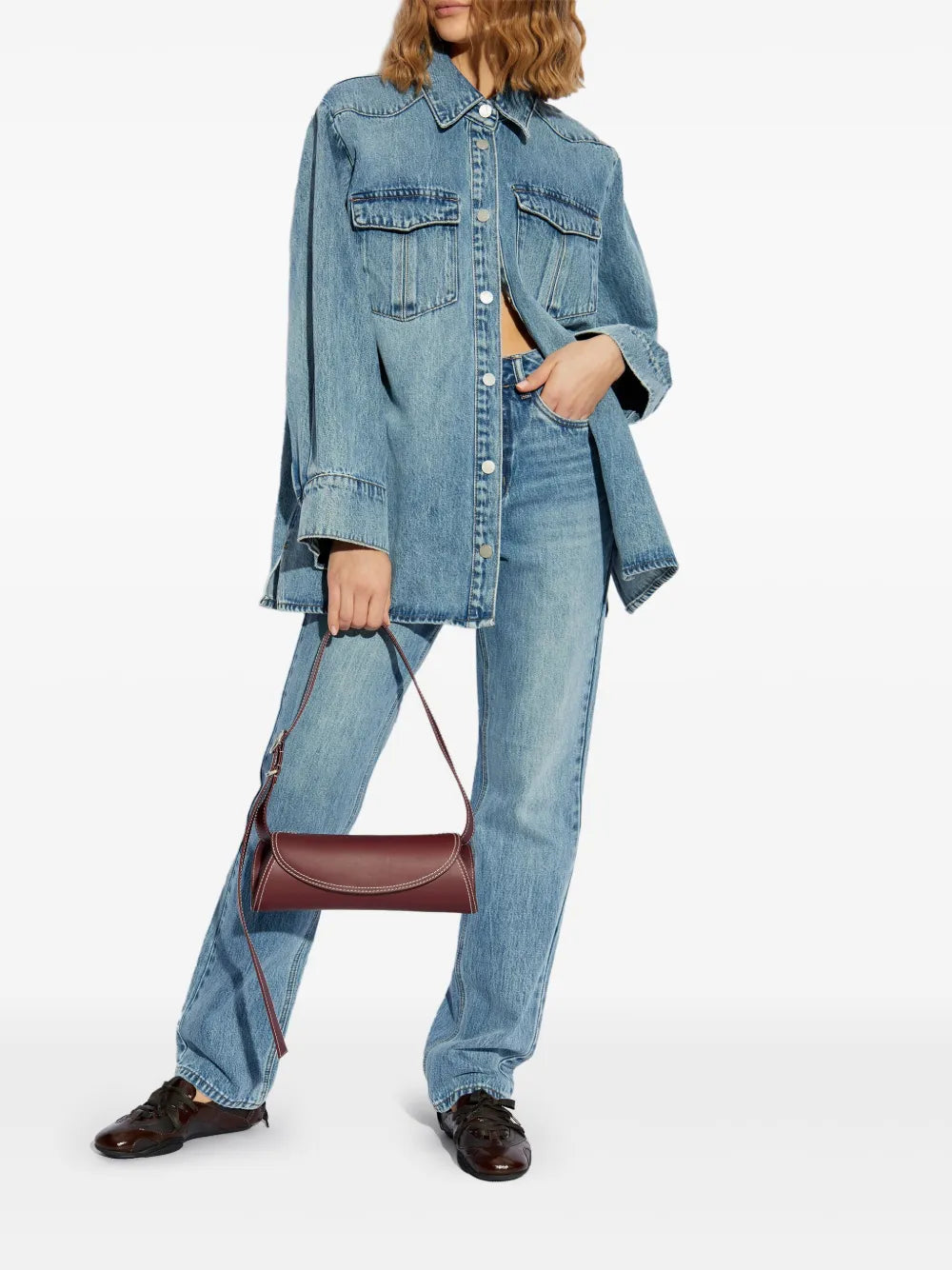 High-Rise Straight-Leg Jeans