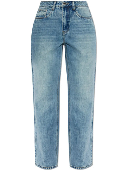 High-Rise Straight-Leg Jeans