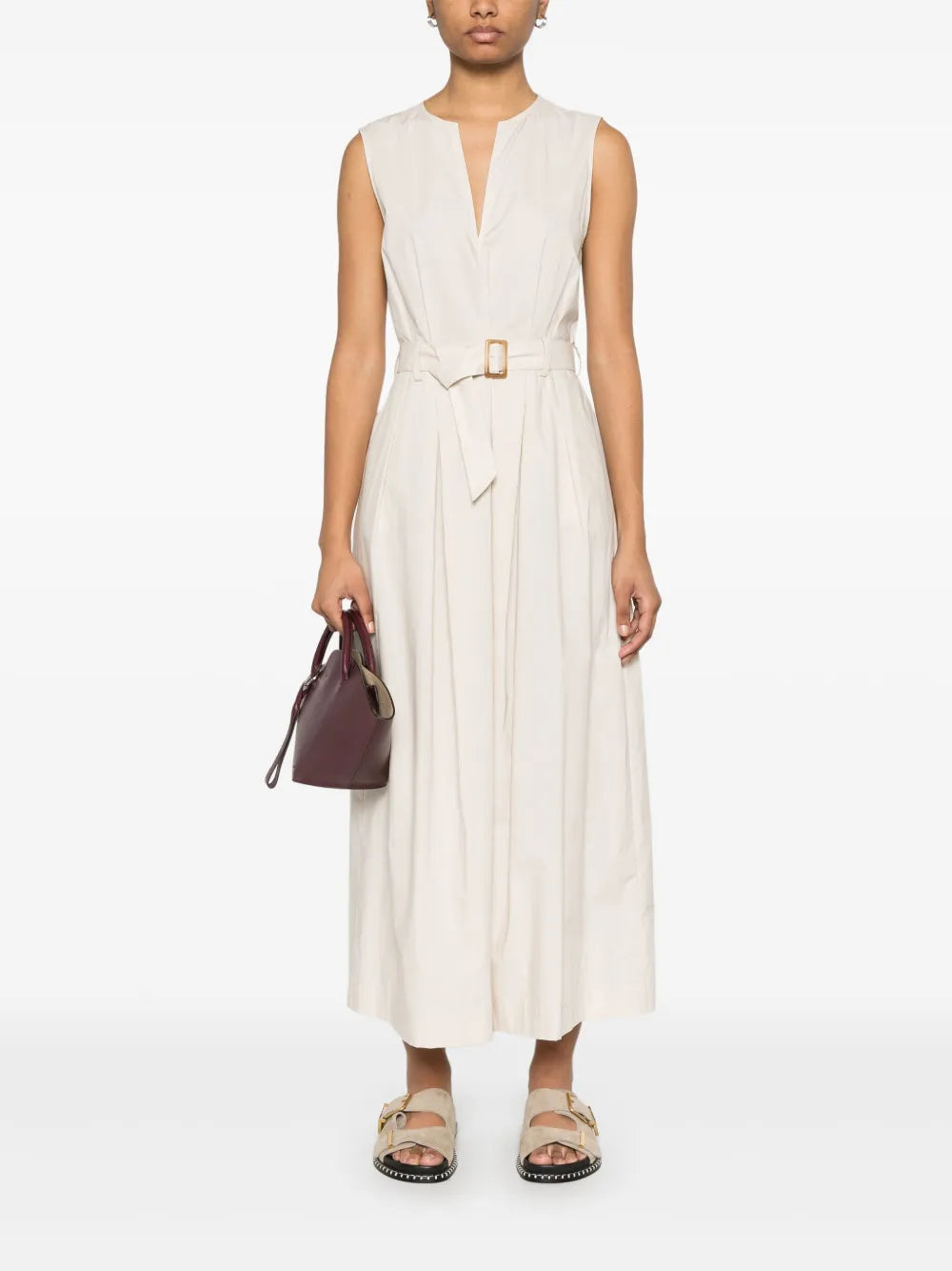 Belted Midi Dress
